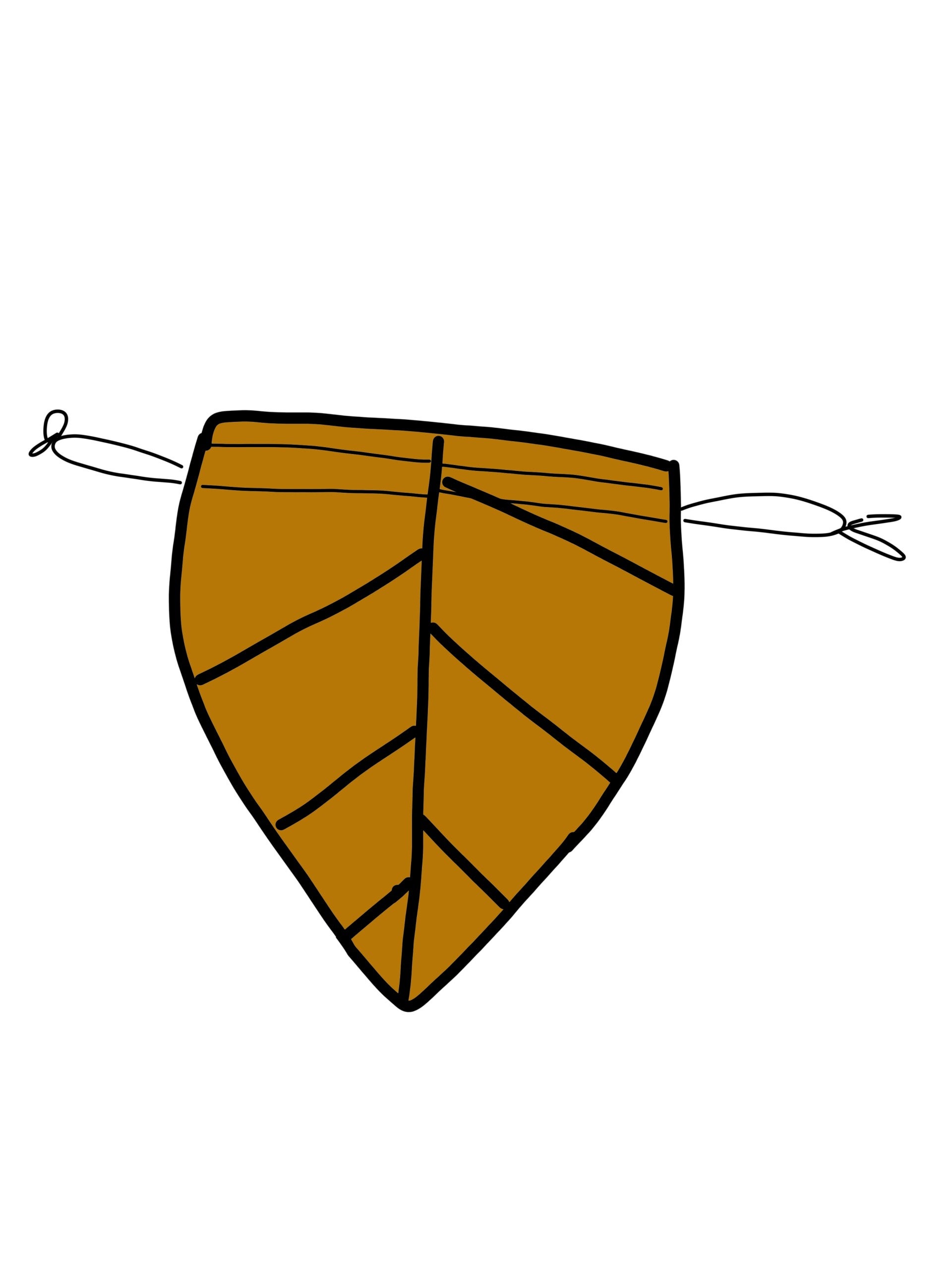 Blader tas oranje