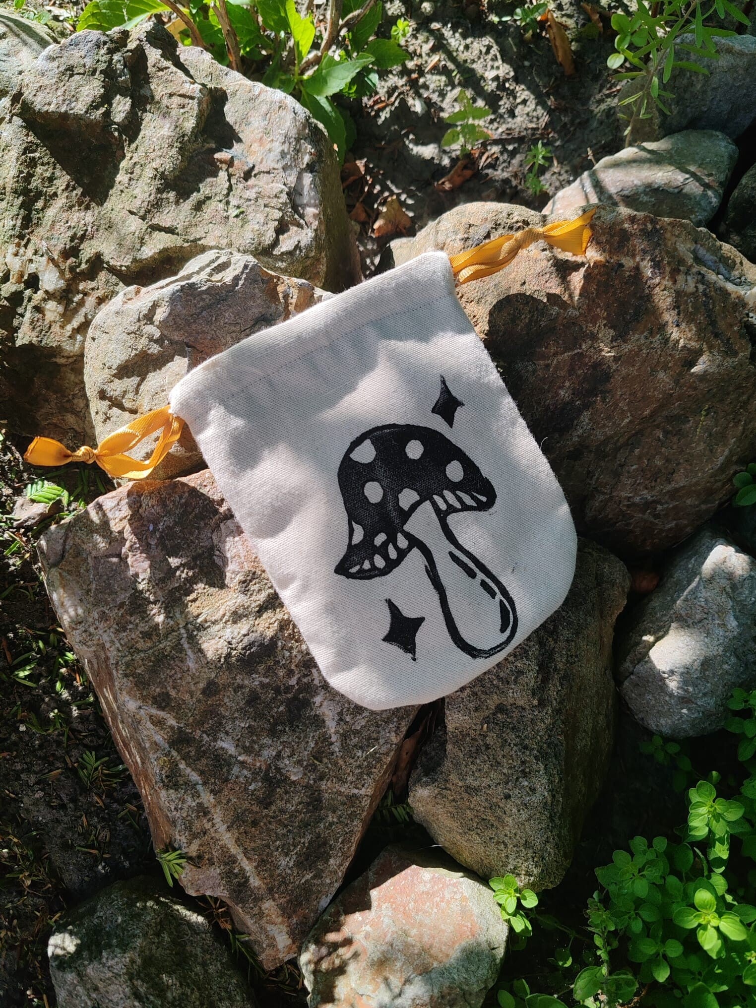 Grote paddenstoel tas/ Big mushroom pouch