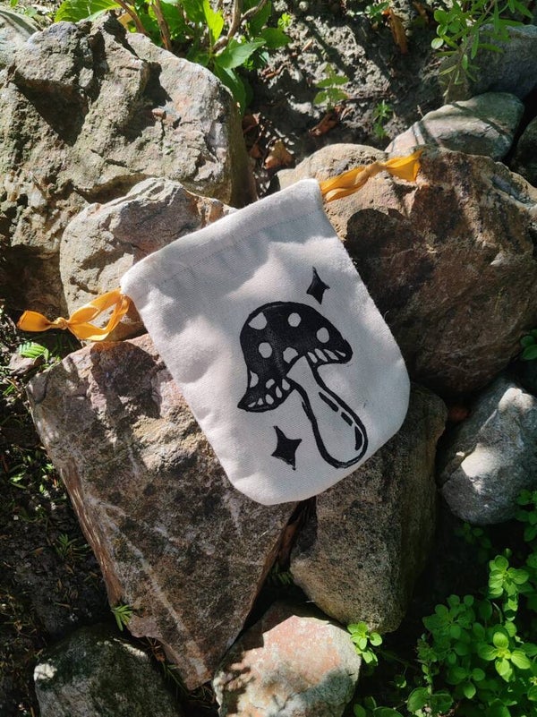 Grote paddenstoel tas/ Big mushroom pouch