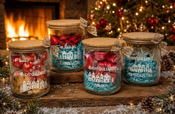 Befühltes  Weihnacht`s Glas