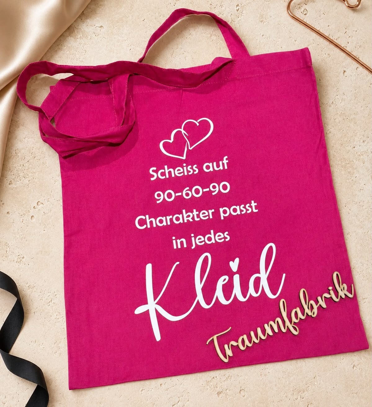 Stofftasche mit lustigen Sprüchen