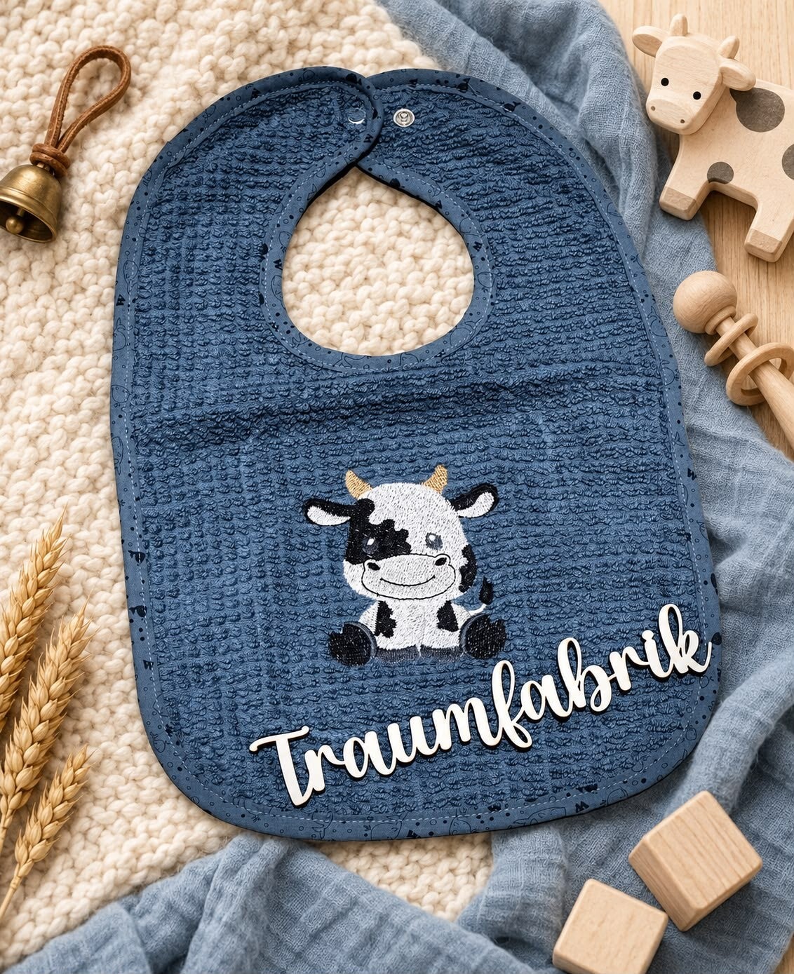 Lätzli mit Druckknöpfe Motiv