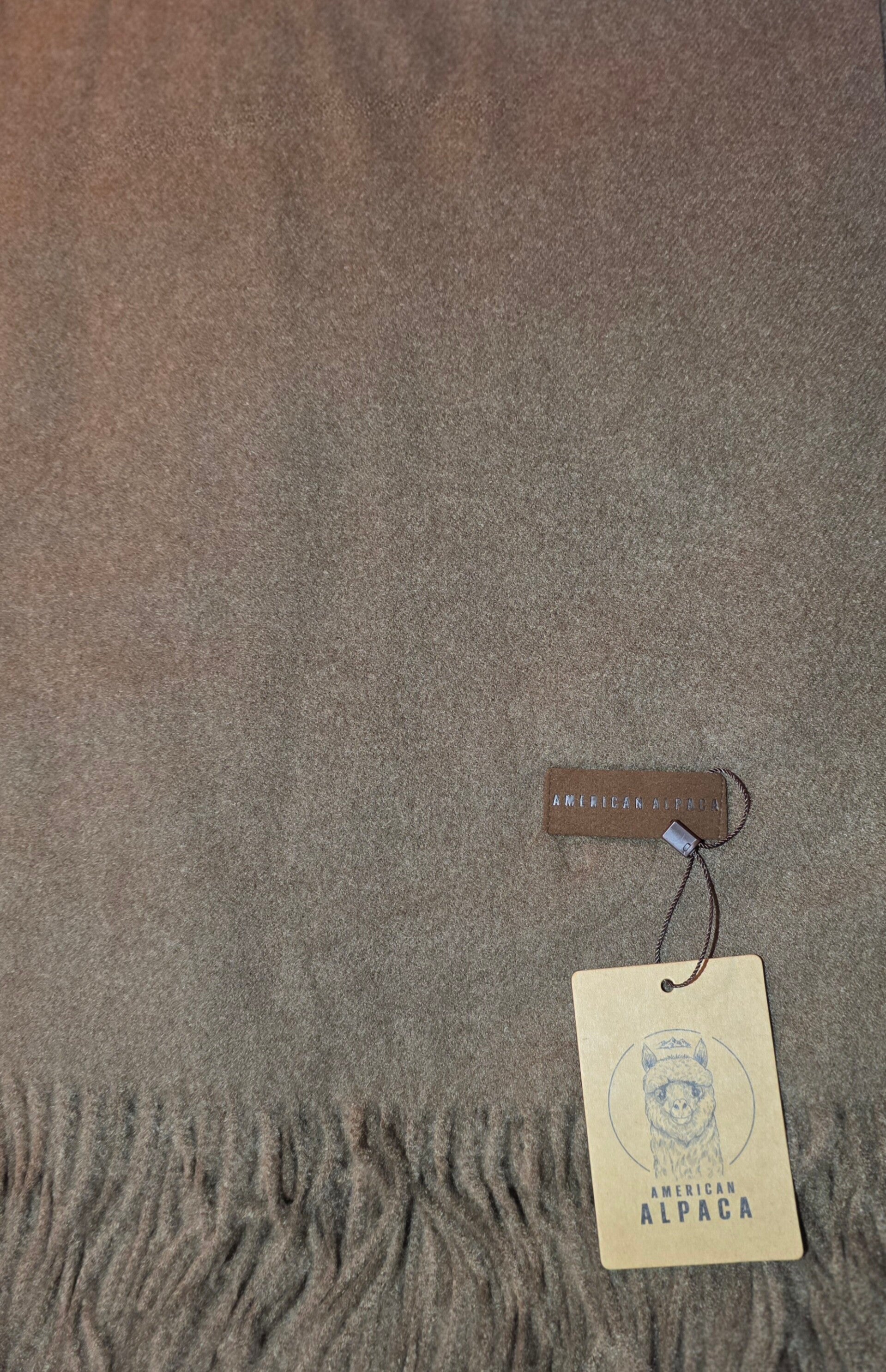 donker bruine Alpaca American🧣