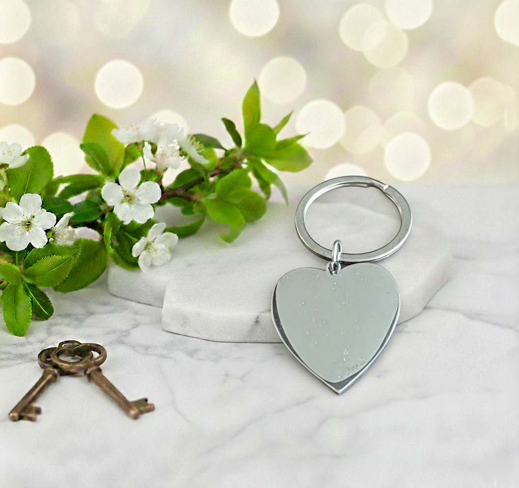 Sleutel hanger hart RVS