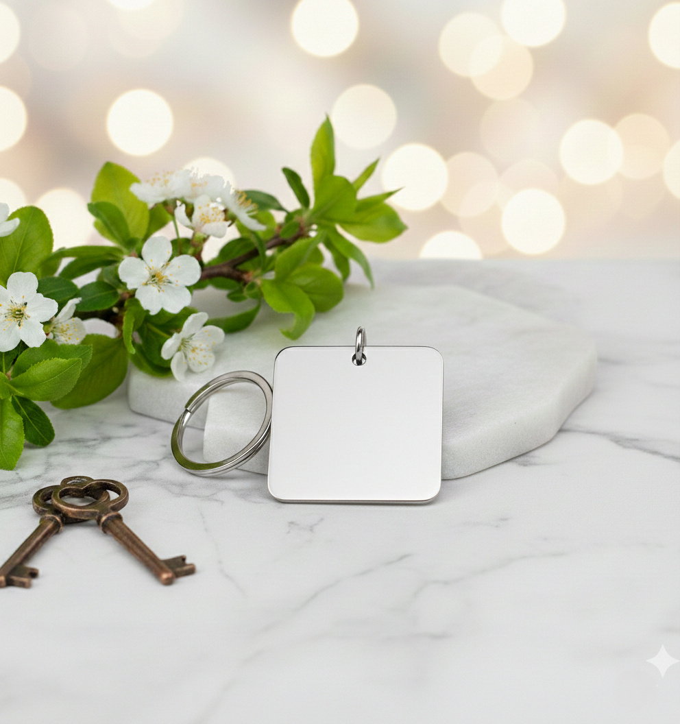 Sleutel hanger 4 kant RVS