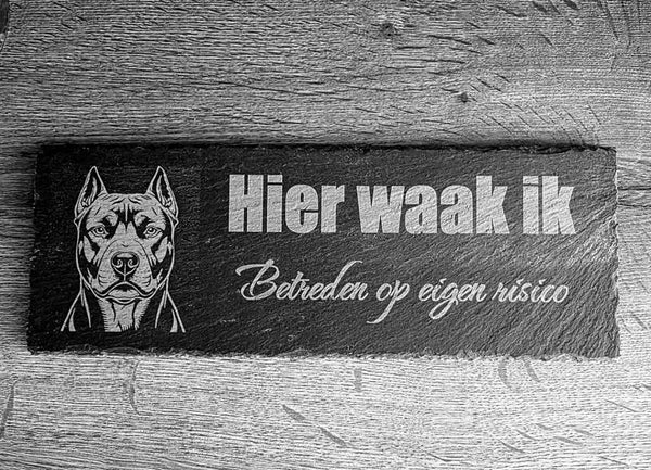 Waak bord Leisteen