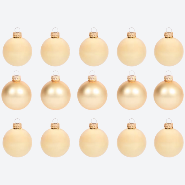 Glazen kerstbal Goud 5,5 cm