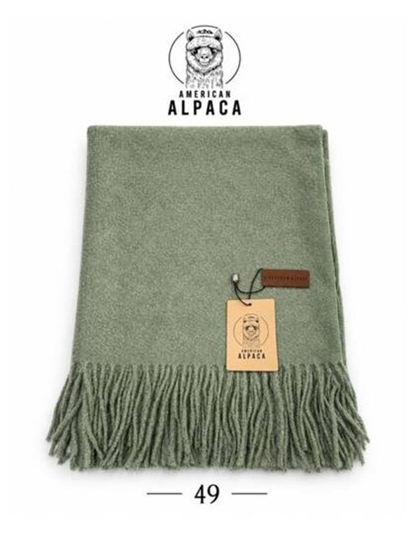 Olijf groene Alpaca American🧣