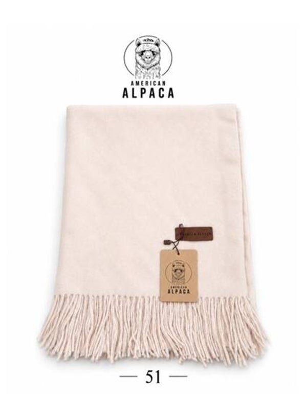 Naturel Creme Alpaca American🧣