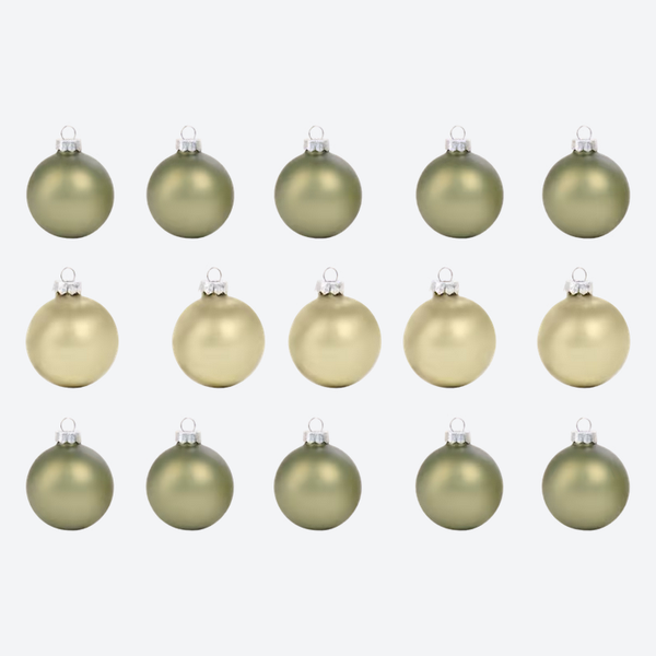 Glazen kerstbal Groen 5,5 cm