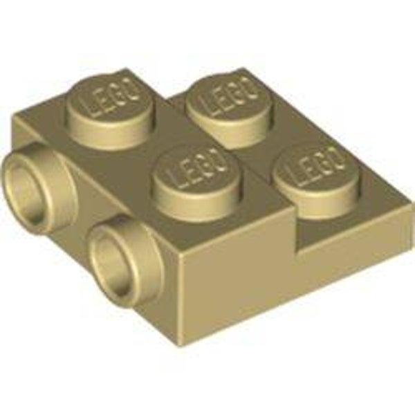 Plate Special 2 x 2 x 2/3 with Two Studs On Side and Two Raised (99206)