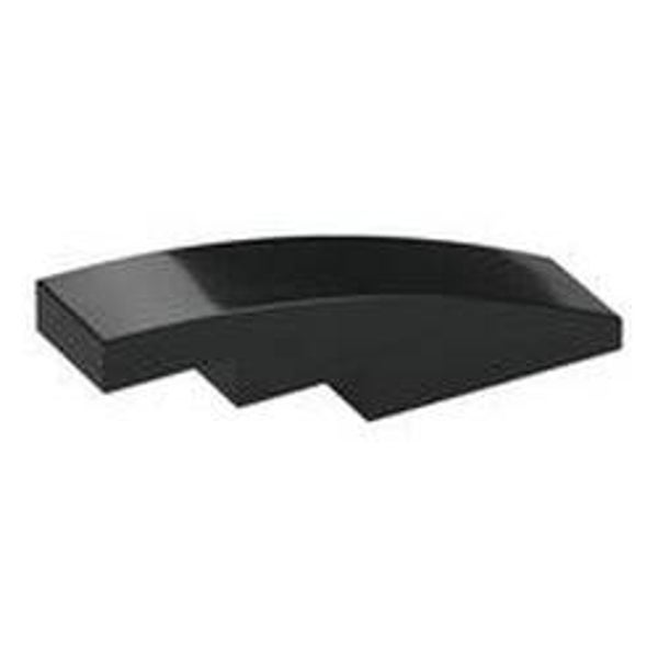 Brick Curved 4 x 1 No Studs (Stud Holder with Symmetric Ridges) (11153)