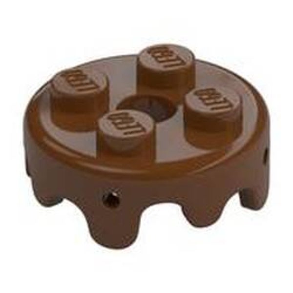 Plate Special Round 2 x 2 with Melting Drops/Icing on Sides (65700)