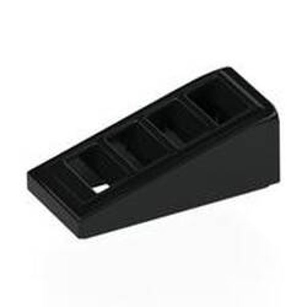 Brick Sloped 18° 2 x 1 x 2/3 with 4 Slots / Grate (61409)