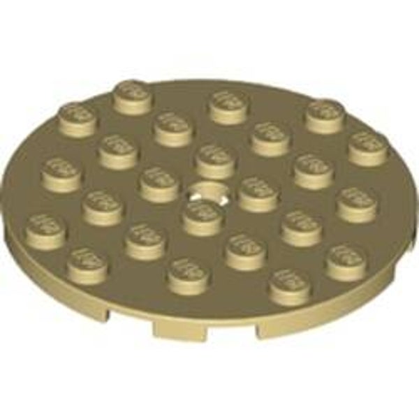 Plate Round 6 x 6 with Hole (11213)