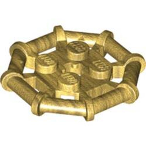 Plate Special 2 x 2 with Bar Frame Octagonal, Reinforced, Completely Round Studs (75937)