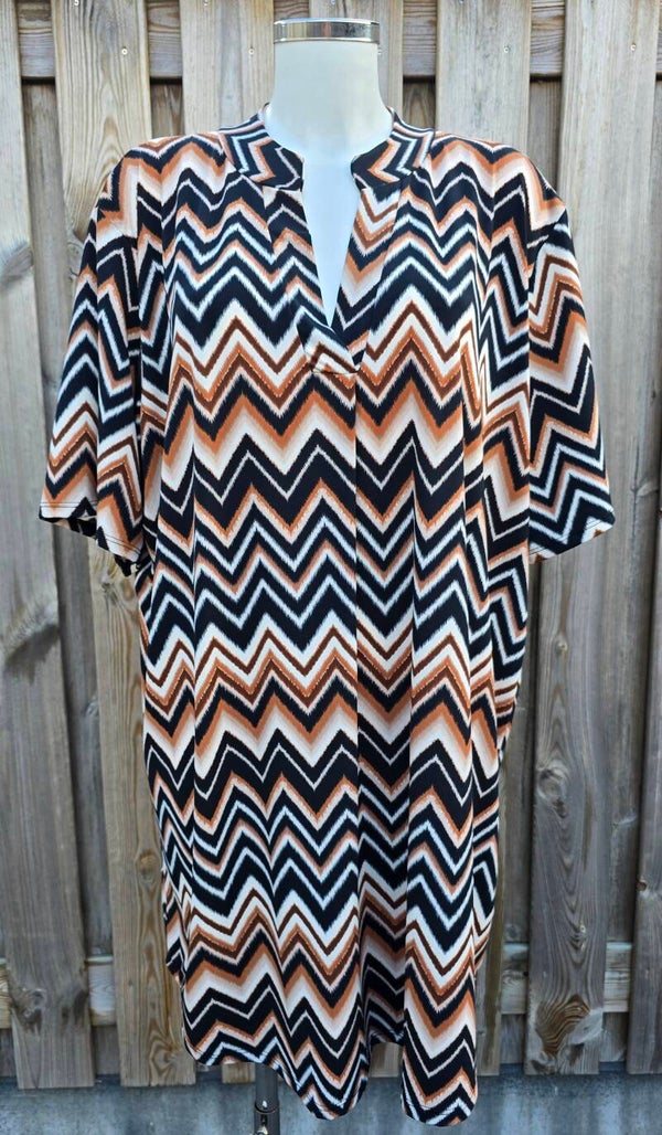 Travelstof tuniek print