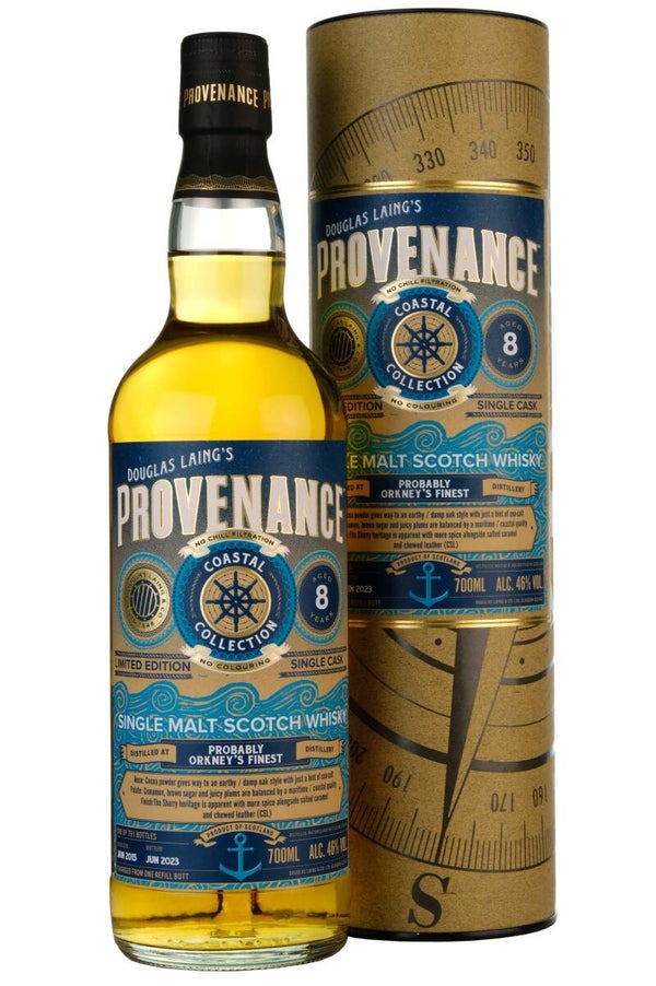 Provenance Orkney's Finest 8 yo  Coastal Collection 2015-2023