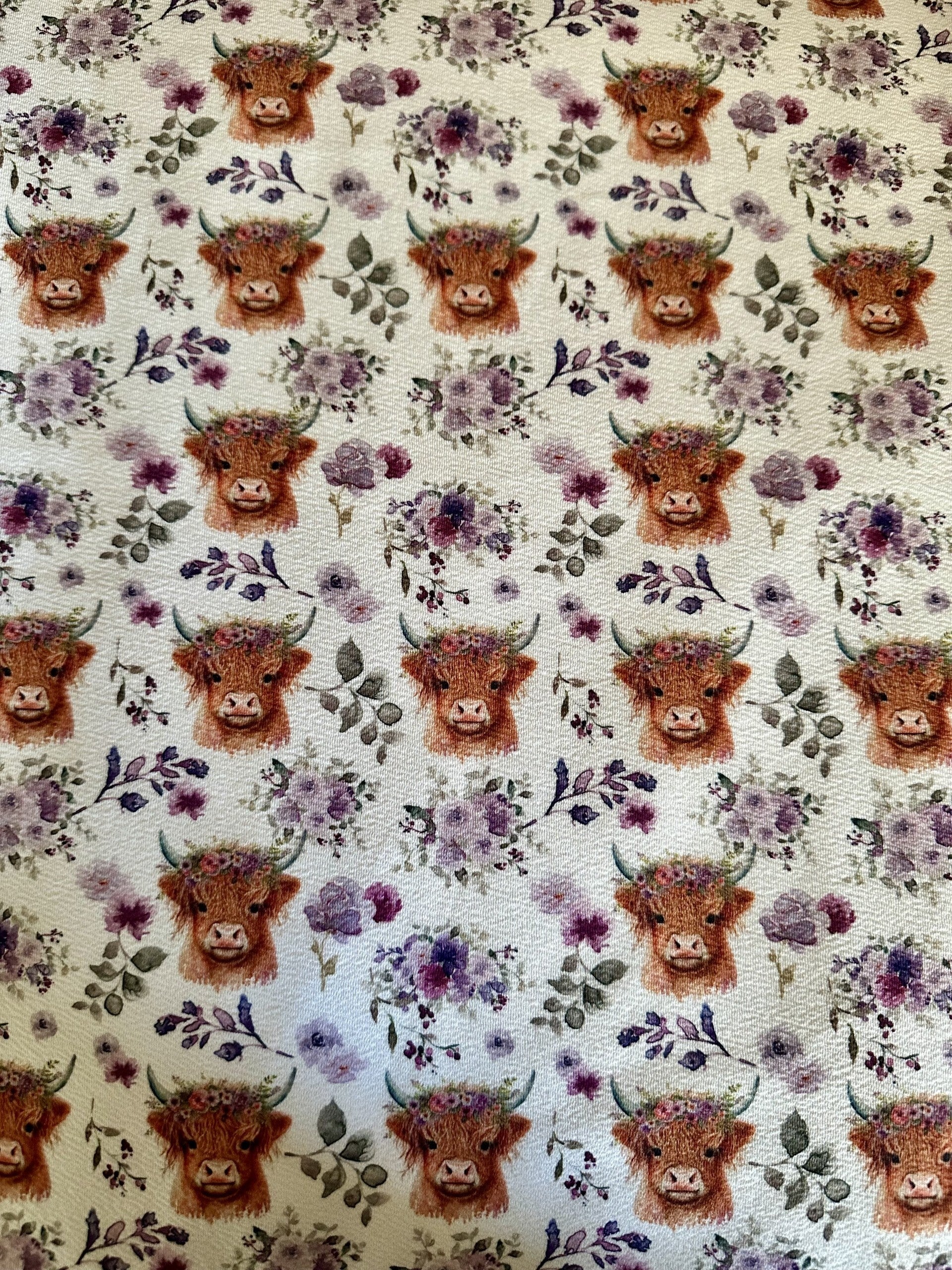 Highland Cow-Lavender
