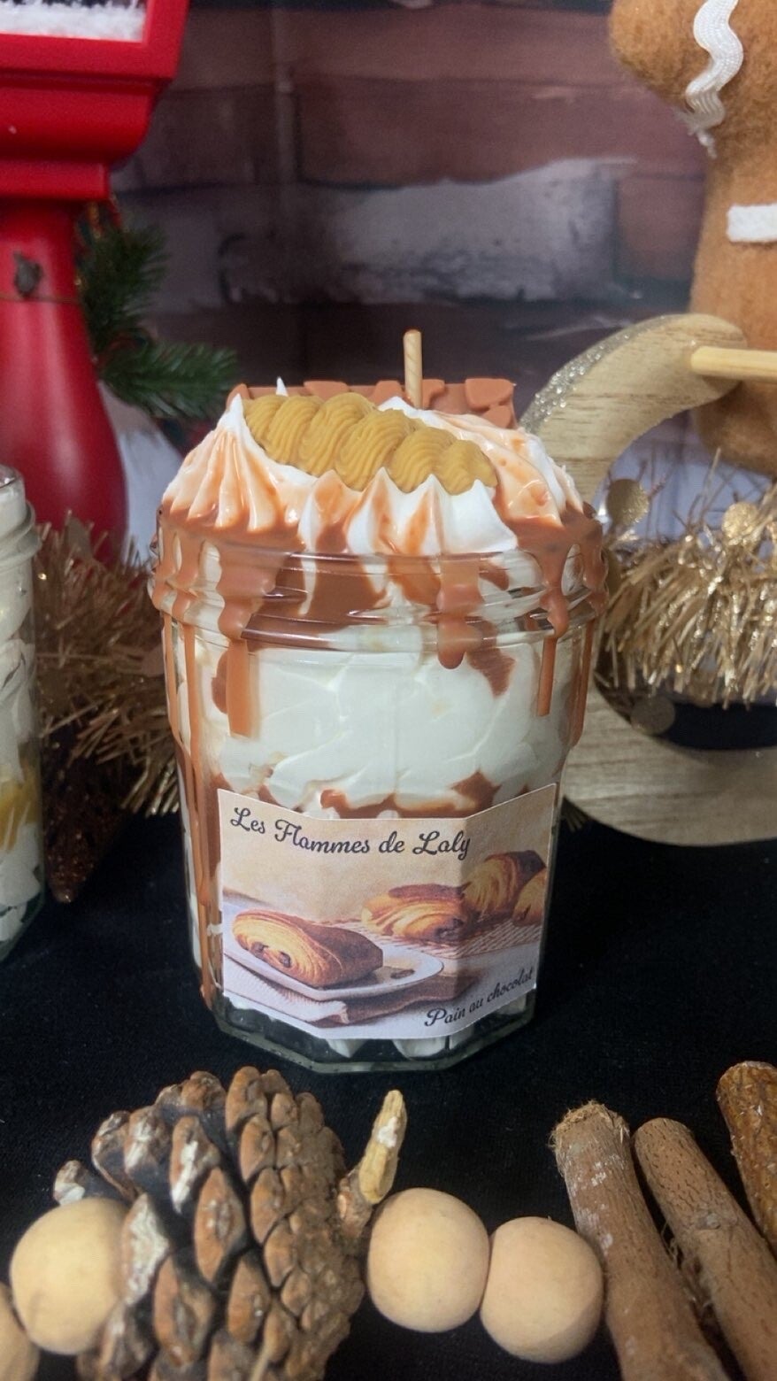 Bougie pain au chocolat