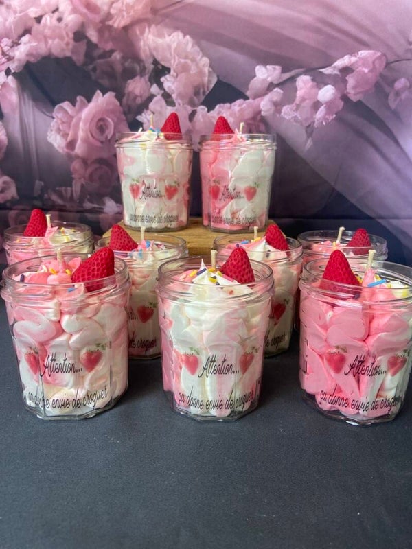 Bougie fraise
