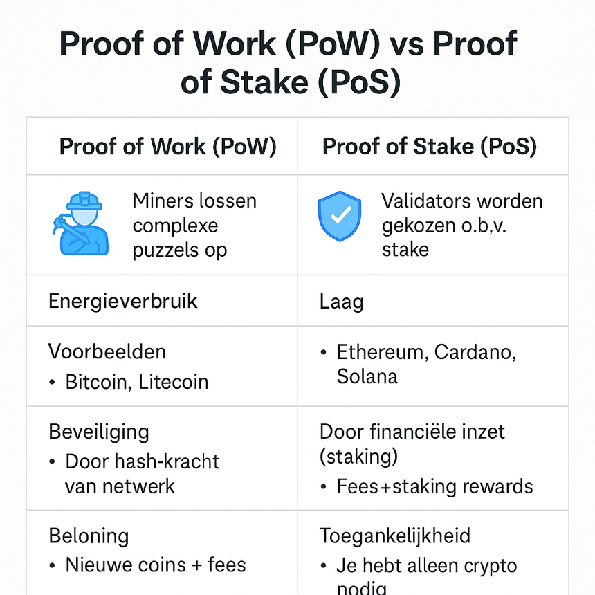 visualisatie PoS en PoW
