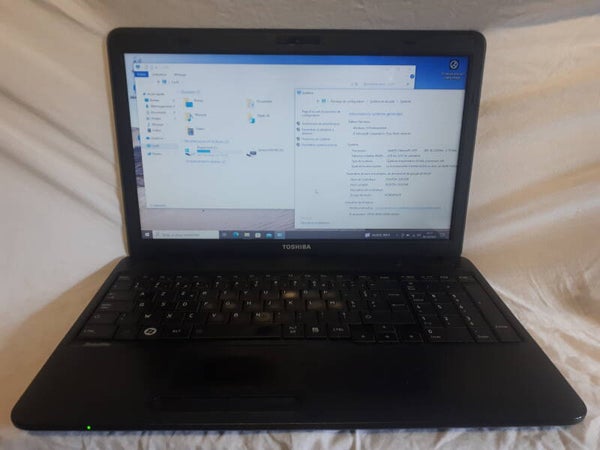 Ordinateur portable TOSHIBA C650-144 PSC08E 4GB RAM SSD 120 GB PCP0084