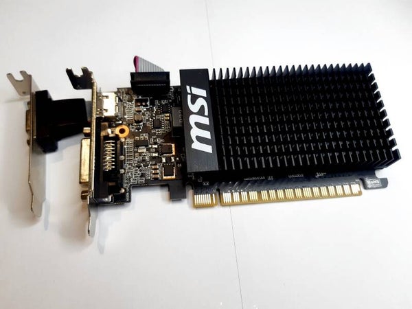 Carte graphique LOW PROFIL MSI GT710 GT 710 1GD3H LP AVEC BRACKET