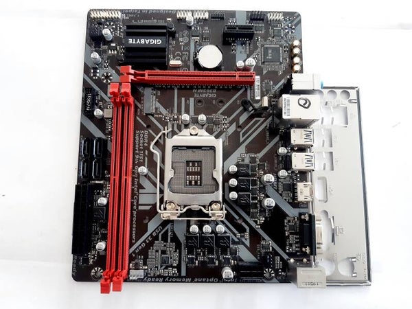 Carte mere GIGABYTE B365M H REV 1.0 avec plaque socket 1151