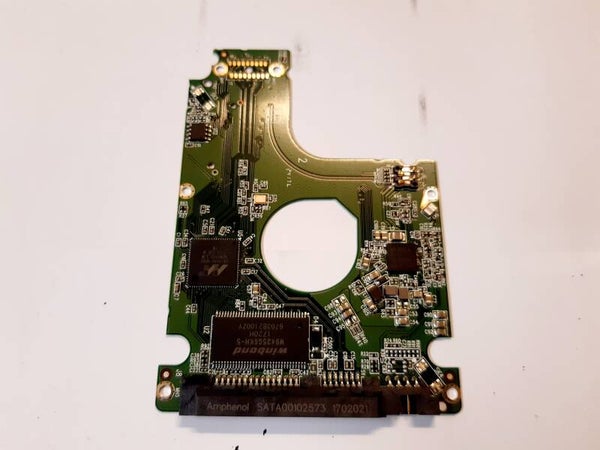 PCB 201750 2060-800018-001 REV P1 WESTERN WD5000LPLX-60ZNTT1 FW 02.01A02