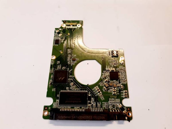 PCB 201753 2060-800018-001 REV P1 WESTERN WD5000LPLX-60ZNTT1 FW 02.01A02
