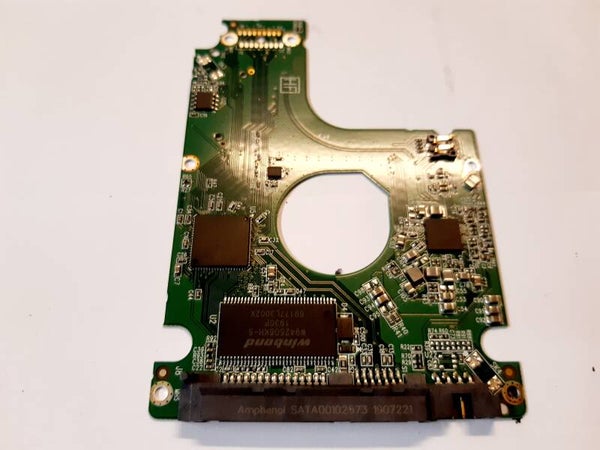 PCB 201757 2060-800018-001 REV P1 WESTERN WD5000LPLX-60ZNTT1 FW 05.01A05