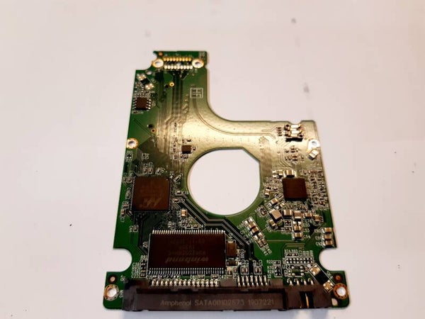 PCB 201759 2060-800018-001 REV P1 WESTERN WD5000LPLX-60ZNTT1 FW 05.01A05