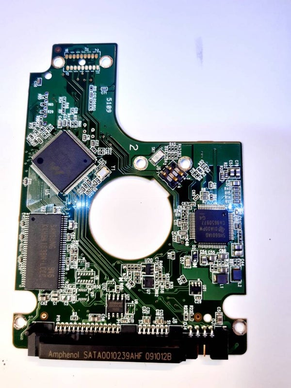 PCB 202063 2060-771672-004 REV A WESTERN WD5000BEVT-75A0RT0 DCM HHNTJHBB DCX