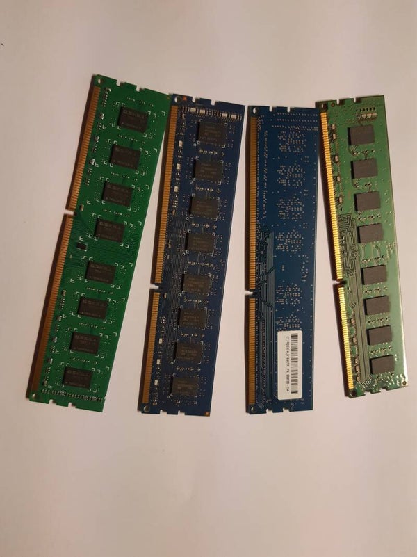 Lot de 4X DDR3 4GB PC3-12800 1600mhz