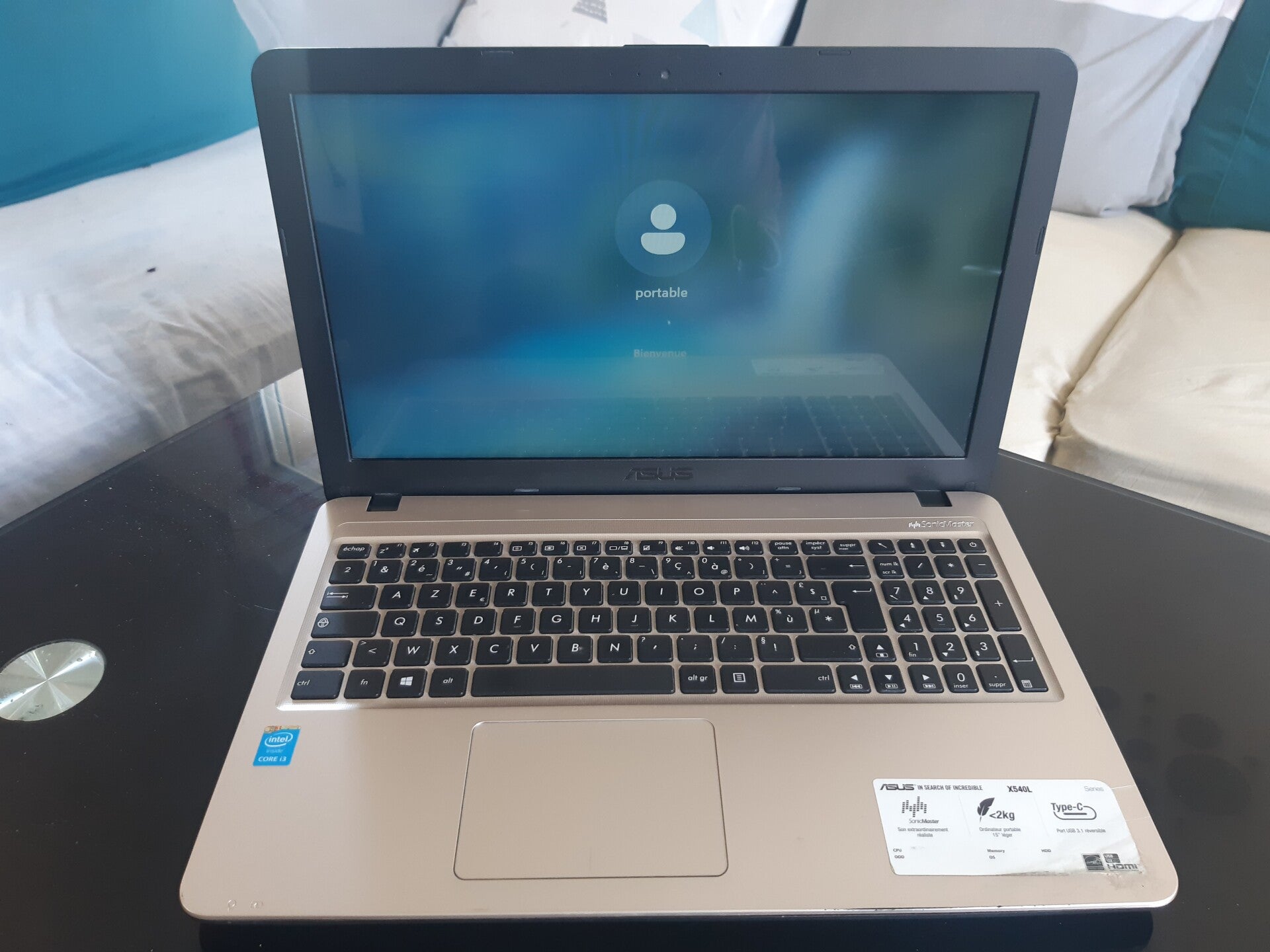Ordinateur portable ASUS X540L 4GB RAM SSD 240 GB PCP0180