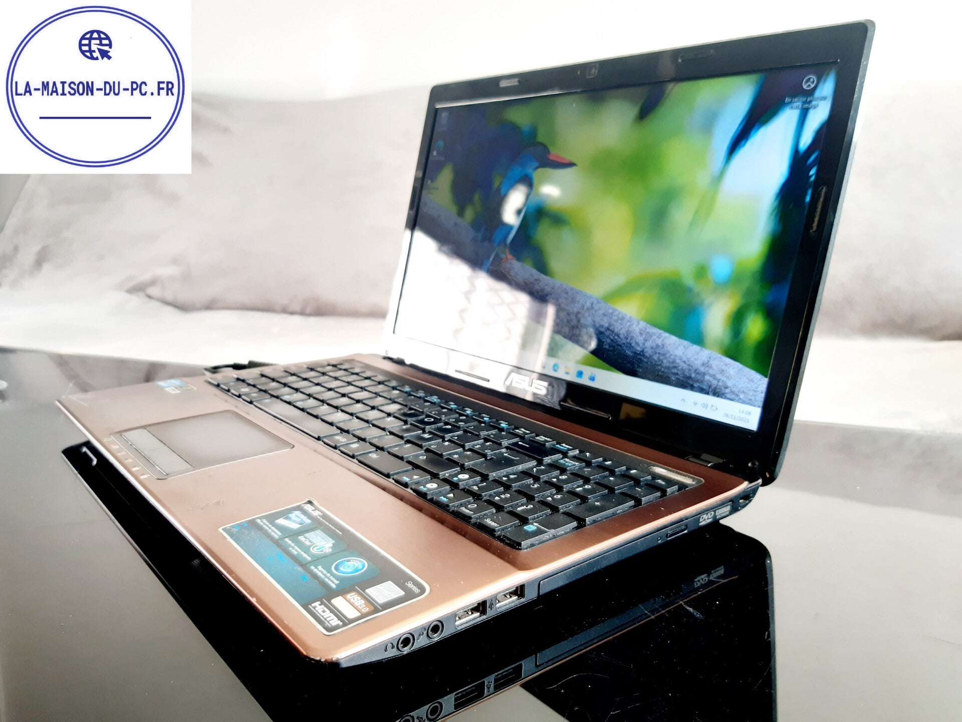 Ordinateur portable ASUS X53S X53SD-SX460V 6GB RAM SSD 120 GB PCP0244