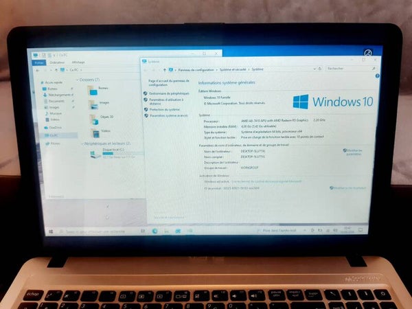 Ordinateur portable ASUS R540YA-GK576T 4GB RAM SSD 120 GB PCP0341