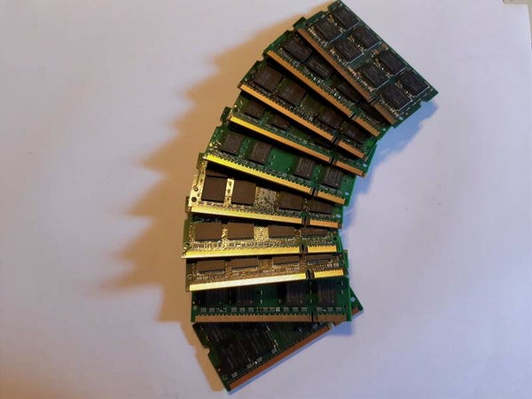Lot 10 barettes RAM SO-DIMM 1GB DDR2 PC2-5300 667mHz
