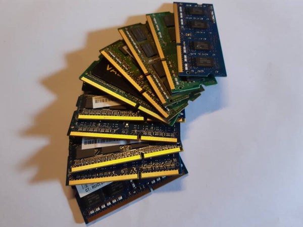 Lot 10 barettes RAM SO-DIMM 4GB DDR3 PC3-12800 1600mHz