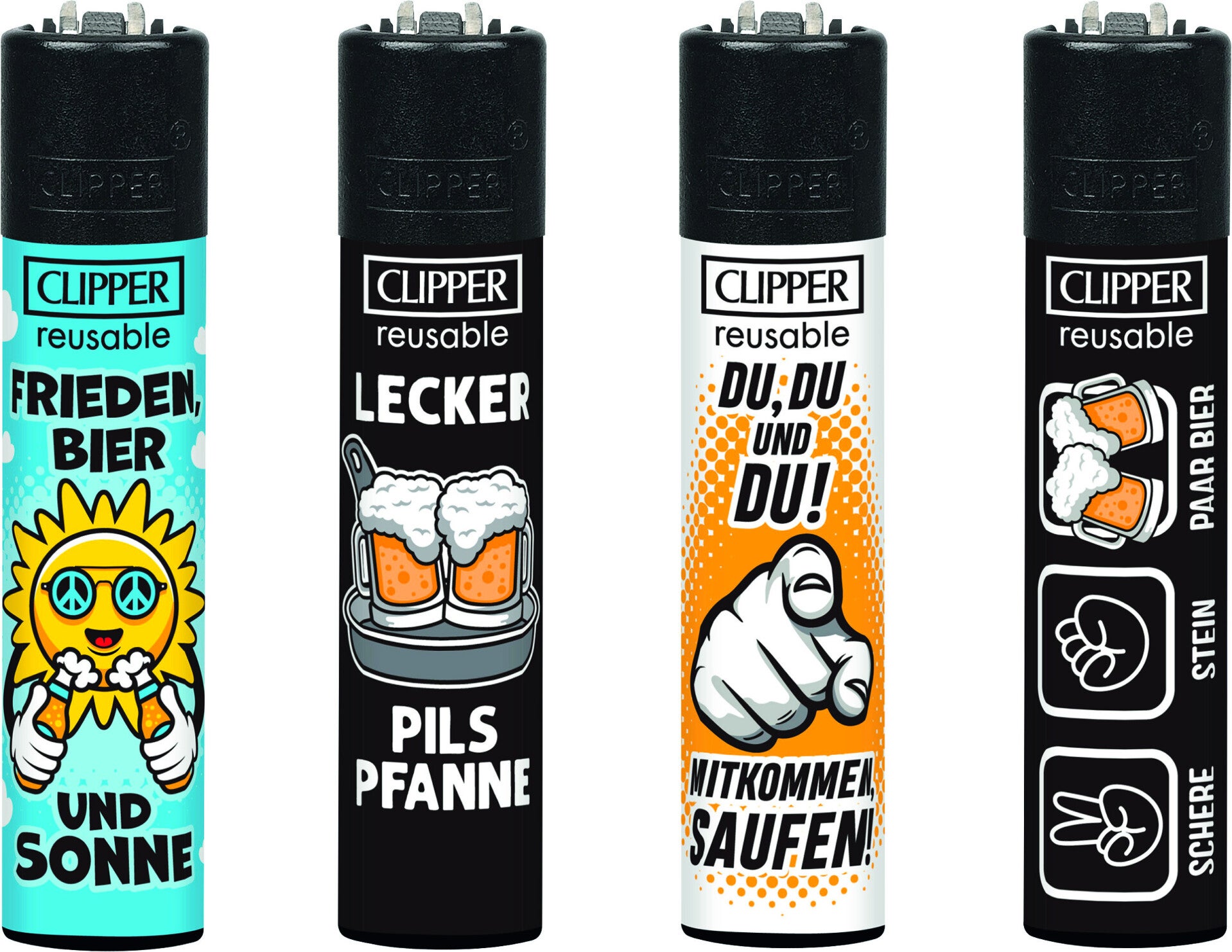 CLIPPER FZG. BIER SLOGAN 2 - 4er Set