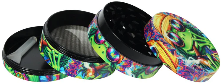 Wildfire Metall Grinder | 4-teilig | Weed Animal