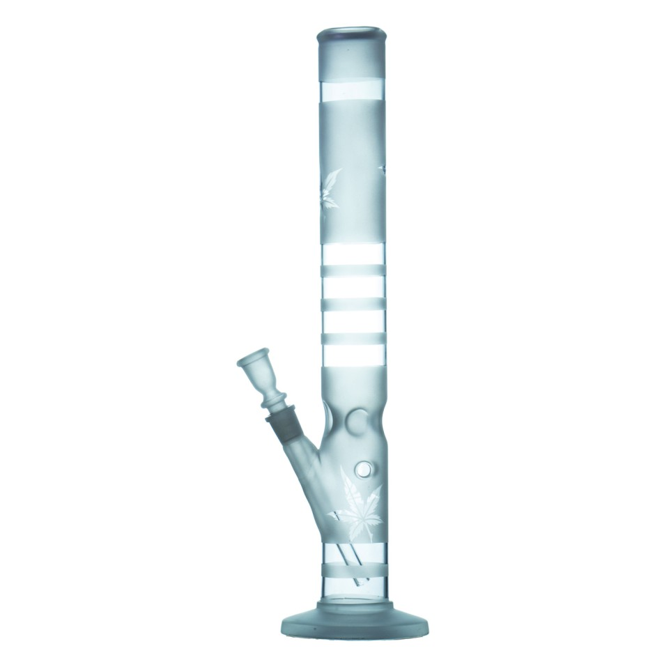 Sand Glasbong | Zylindrische Form | H: 45 cm Schliff: 18,8 mm Ø: 52 mm