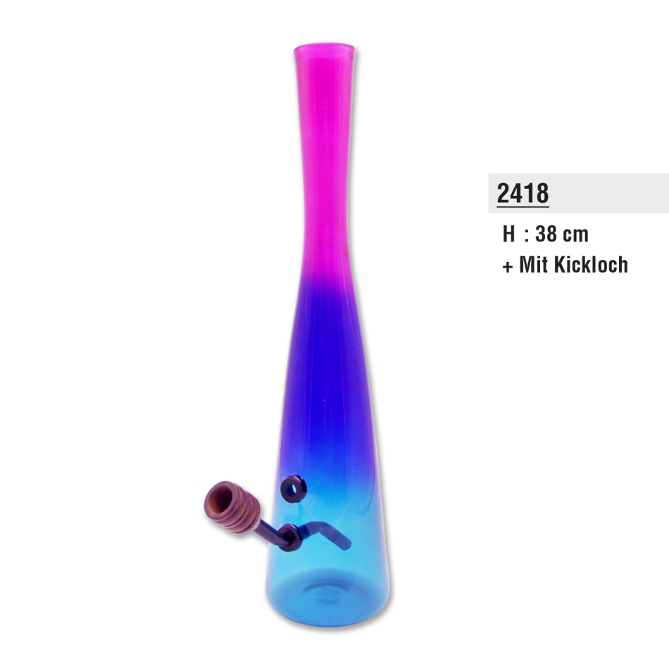 Holland Bong mit Kickloch | Höhe : 38cm