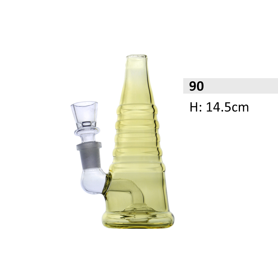 Holland bong Kleine mit defuser | Bernstein Farbe | H: 14.5cm