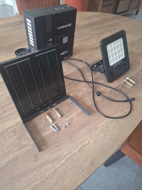 Solar LED Breedstraler met Afstandsbediening IP65 500 Lumen