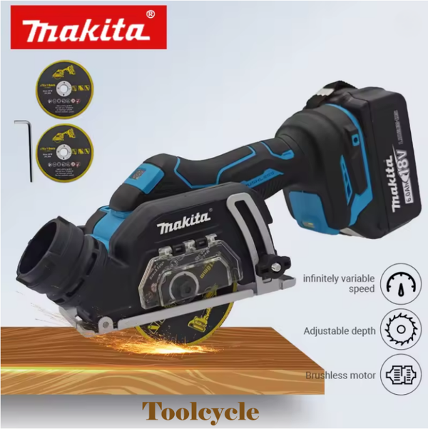 🔥 Makita Borstelloze Draadloze Haakse Slijper – 18V 🔥