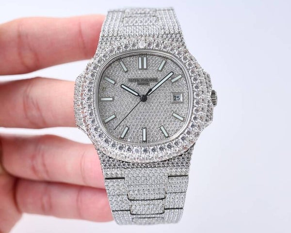 Patek Philippe Geneve Iced Out Full Moissanita VVS