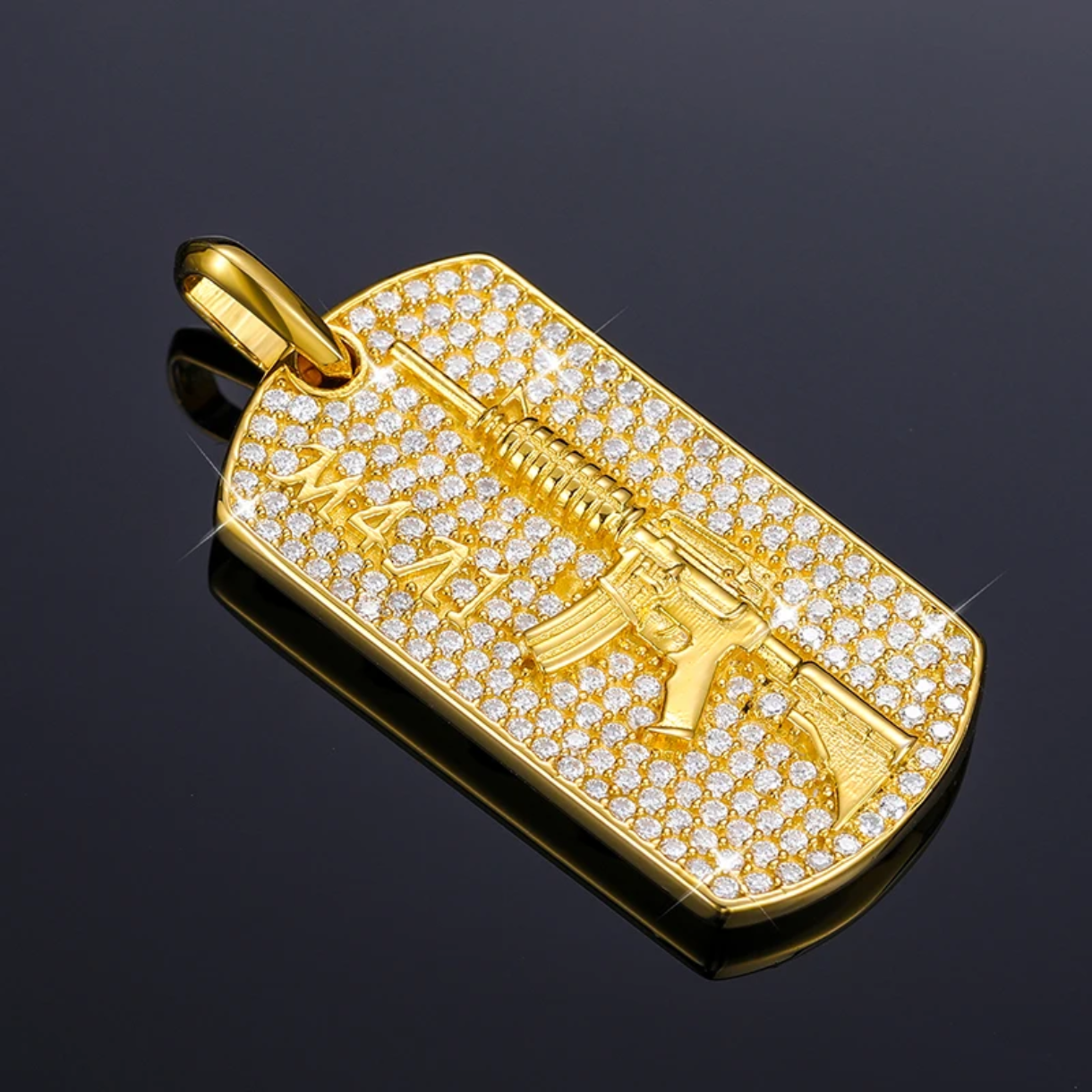 Colgante M41S diamantes hiphop