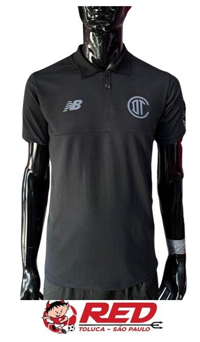 PLAYERA TIPO TOLUCA POLO NEGRA